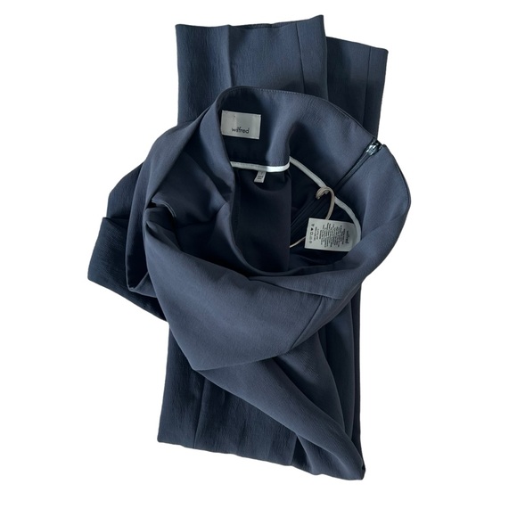 Aritzia Wilfred Geneva High Rise Tie Waist Straight Trouser Anke Pant Sz 2 - Picture 2 of 10